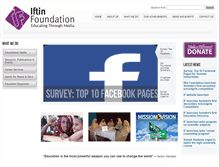Tablet Screenshot of iftinfoundation.org